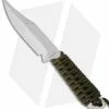 Strider Knives Strider WP Bowie Knife Fixed Blade W/ Olive Cord Wrap (4" Stonewash) -Avokelavavat Sales Store strider fixed wp olive cord bowie