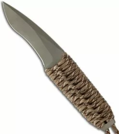 Strider Knives Strider One-Off WQ Small OD Desert Cord Wrapped Fixed Blade (3.88" Bead Blast)