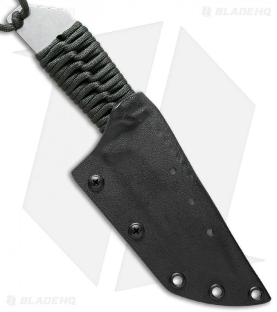 Strider Knives Strider MFS Fixed Blade Knife OD Cord Wrap (4.125" Stonewash) 4 Strider Knives Strider MFS Fixed Blade Knife OD Cord Wrap (4.125" Stonewash) - Image 2