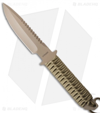Strider Knives Strider MT Sniper Fixed Blade Knife Coyote Paracord (6.25" Tan) 3 Strider Knives Strider MT Sniper Fixed Blade Knife Coyote Paracord (6.25" Tan)