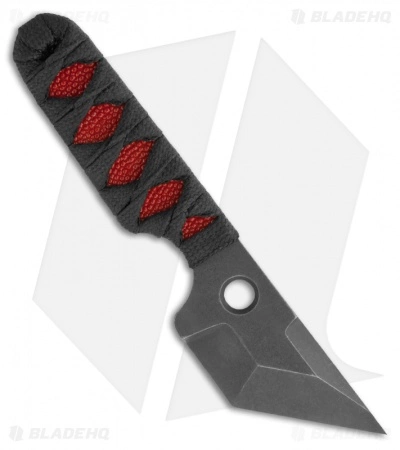 Sam Eddleman Tanto Dashi Neck Knife Cord Wrap Red Rayskin (2" Plain) 3 Sam Eddleman Tanto Dashi Neck Knife Cord Wrap Red Rayskin (2" Plain)