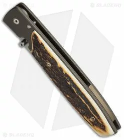 Bob Terzuola Custom Talon Liner Lock Knife Stag (3.5" Polish) -Avokelavavat Sales Store terzuola custom stag bottom cm