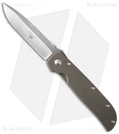 Bob Terzuola Custom TTF-3A Liner Lock Knife Titanium (3.5" Polish) 3 Bob Terzuola Custom TTF-3A Liner Lock Knife Titanium (3.5" Polish)
