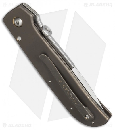 Bob Terzuola Custom TTF-3A Liner Lock Knife Titanium (3.5" Polish) 4 Bob Terzuola Custom TTF-3A Liner Lock Knife Titanium (3.5" Polish) - Image 2