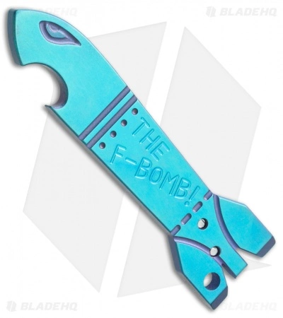 Matt Cucchiara Cucchiara F-Bomb Titanium Bottle Opener Money Clip Pocket Tool (Green/Purple) 3 Matt Cucchiara Cucchiara F-Bomb Titanium Bottle Opener Money Clip Pocket Tool (Green/Purple)