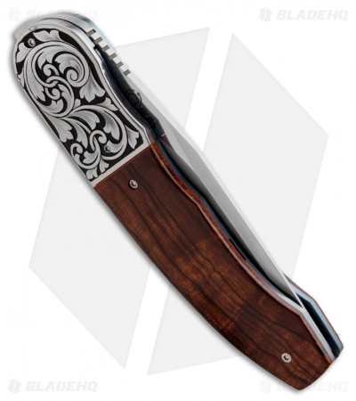 Andre Thorburn Custom L48 Front Flipper Knife Desert Ironwood (3.25" Satin) 4 Andre Thorburn Custom L48 Front Flipper Knife Desert Ironwood (3.25" Satin) - Image 2