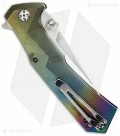 Brian Tighe Custom Tighe Tac Two Knife Anodized Titanium (4" Mirror) TTT 5 Brian Tighe Custom Tighe Tac Two Knife Anodized Titanium (4" Mirror) TTT -Avokelavavat Sales Store tighe tac two mirror spear side