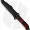TOPS Knives Black Heat Fixed Blade Knife (6" Black) BKHT-01