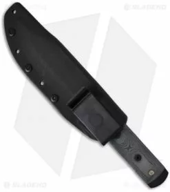 TOPS Knives Black Rhino Micarta Fixed Blade Knife (5" Black Plain) BRM-101 -Avokelavavat Sales Store tops black rhino brm 101 sheath