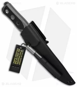 TOPS Knives BOB Fieldcraft Knife Black/White G-10 (4.625" Gray) -Avokelavavat Sales Store tops bob tpbros 154 wb bhq 36380 cm sheath