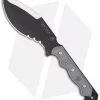TOPS Knives Cuma Tak-Ri 2 Knife Kukri Fixed Blade (7" Black Plain) CUMATK-02