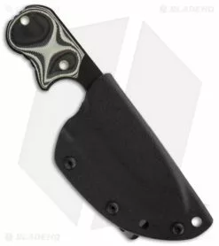 TOPS Knives FDX-02 Knife Fixed Blade Black/White G-10 (3" Black Plain) -Avokelavavat Sales Store tops fdx 02 fixed sheath