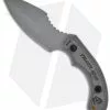 TOPS Knives Felony Stop Knife Double Edge Fixed Blade (3.5" Gray Plain) FELS-01