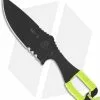 TOPS Knives Key-D Knife Lime Green Cord Wrapped Fixed Blade (3.5" Black Plain)
