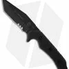 TOPS Knives Sky Marshall Tanto Knife Fixed Blade (4.38" Black Serr) SKY-01