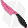 TOPS Knives Lioness Fixed Blade Knife Black G-10 (3.5" Pink) LION-01