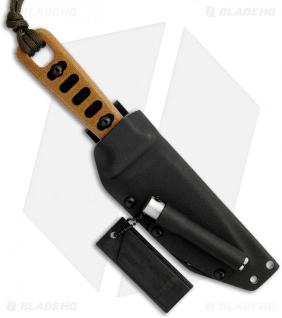 TOPS Knives Lite Trekker Tan/Black Fixed Blade Knife (4.25" Black Plain) TLT-01 4 TOPS Knives Lite Trekker Tan/Black Fixed Blade Knife (4.25" Black Plain) TLT-01 - Image 2