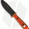 TOPS Knives Lite Trekker Tan/Orange Fixed Blade Knife (4.25" Black Plain) TLT-01 -Avokelavavat Sales Store tops lite trekker tptlt01 orange
