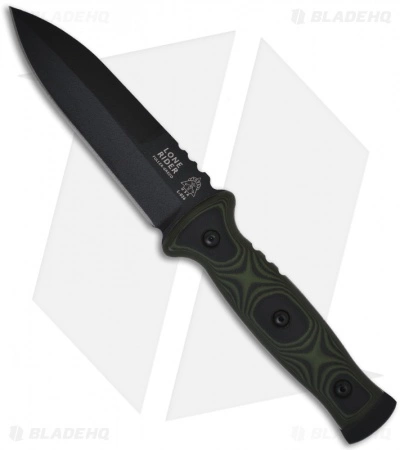 TOPS Knives Lone Rider Fixed Blade Spear Point Knife (Black PLN) LR-01 3 TOPS Knives Lone Rider Fixed Blade Spear Point Knife (Black PLN) LR-01