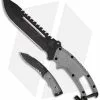 TOPS Knives Steel Eagle 107C XX Knife & Baby Eagle Set (7.5" Black)