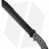 TOPS Knives Steel Eagle 111A Tanto Point Knife (11" Black Plain)