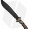 Treeman Knives Combat Machete Fixed Blade Knife Green Micarta (12" Black Plain) -Avokelavavat Sales Store treeman fixed combat machete green