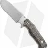 Viper Borr Fixed Blade Knife Black Micarta (4.875" Stonewash) VT4008SWCB