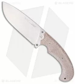 Viper Knives Tank Knife Fixed Blade W/ Tan Scales (6" Stonewash) VT4004SW