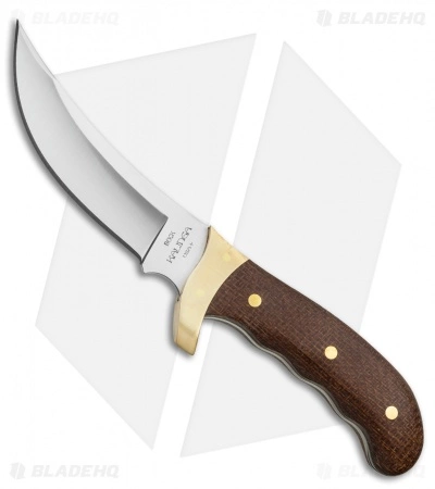 Buck Knives Buck Kalinga Legacy Fixed Blade Knife Brown Burlap Micarta (4.8" Satin) 3 Buck Knives Buck Kalinga Legacy Fixed Blade Knife Brown Burlap Micarta (4.8" Satin)