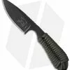 White River Knife & Tool White River Knives Backpacker Knife OD Green Paracord (3" Black)