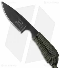 White River Knife & Tool White River Knives Backpacker Knife OD Green Paracord (3" Black)