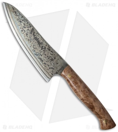 Michael Zieba Browne Santoku Knife Wenge Wood + Saya (6.5" Aogami #2 Blue Steel) 3 Michael Zieba Browne Santoku Knife Wenge Wood + Saya (6.5" Aogami #2 Blue Steel)